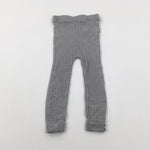 Grey Knitted Leggings - Girls 2-3 Years