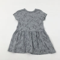 Zebra Grey Dress - Girls 2-3 Years