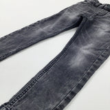 Grey Denim Jeans With Adjustable Waist - Boys 3-4 Years