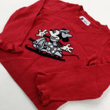 Minnie Mouse Glittery Red Knitted Jumper - Girls 2-3 Years