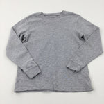 Light Grey Long Sleeve Top - Boys 9-10 Years