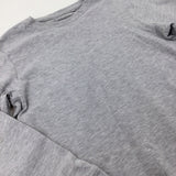 Light Grey Long Sleeve Top - Boys 9-10 Years