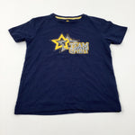 'Team Spirit' Stars Navy T-Shirt - Boys 9-10 Years