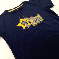 'Team Spirit' Stars Navy T-Shirt - Boys 9-10 Years