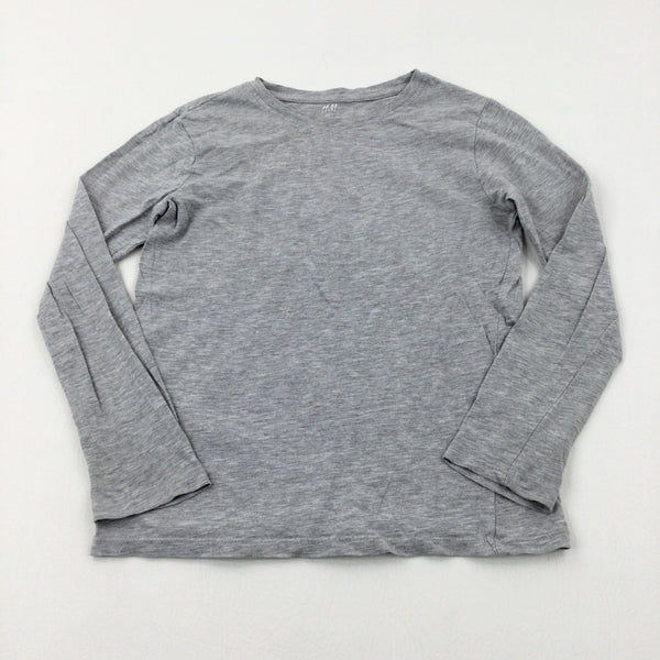 Light Grey Long Sleeve Top - Boys 9-10 Years