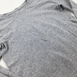 Light Grey Long Sleeve Top - Boys 9-10 Years