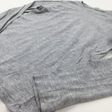 Light Grey Long Sleeve Top - Boys 9-10 Years