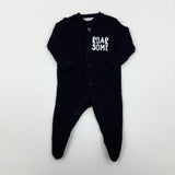 'Roarsome' Black Babygrow - Boys Newborn