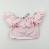 **NEW** Ruffles Pink Cropped Top - Girls 9-10 Years