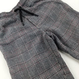 Grey Checked Trousers - Boys 4-5 Years