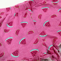Watermelons Pink Jersey Shorts - Girls 2-3 Years
