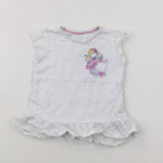 'Sweet Home' Girl Colourful White T-Shirt - Girls 2-3 Years