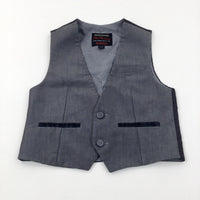 Grey Smart Waistcoat- Boys 4-5 Years