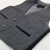 Grey Smart Waistcoat- Boys 4-5 Years