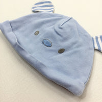 Bear Blue Jersey Hat - Boys Newborn