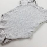 Grey Cotton Bodysuit - Boys 0-3 Months