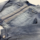 Sparkly Distressed Mid Blue Denim Jacket - Girls 9-10 Years