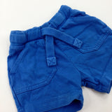 Blue Jersey Shorts - Boys 0-3 Months