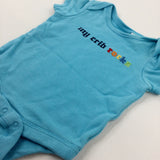 'My Crib Rocks' Blue Bodysuit - Boys 0-3 Months