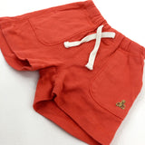 Red Jersey Shorts - Boys 0-3 Months