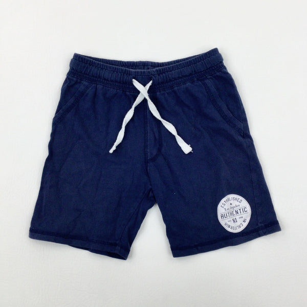 'Los Angeles' Navy Jersey Shorts - Boys 4-5 Years