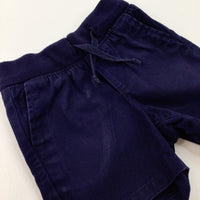 Navy Shorts - Boys 12-18 Months