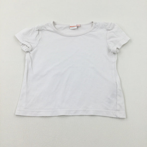 White T-Shirt - Boys 12-18 Months