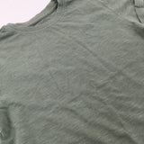 Car Embroidered Olive Green T-Shirt - Boys 5-6 Years