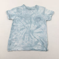 'Totally Epic Dude' Tye Dye Blue T-Shirt - Boys 4-5 Years