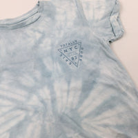 'Totally Epic Dude' Tye Dye Blue T-Shirt - Boys 4-5 Years