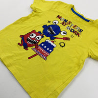 'Monsters At Work' Monsters Yellow T-Shirt - Boys 4-5 Years