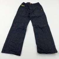 'Urban' Black Denim Jeans With Adjustable Waist - Boys 8-9 Years