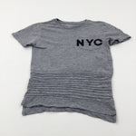 'NYC' Grey T-Shirt - Boys 8-9 Years