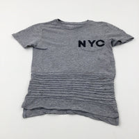 'NYC' Grey T-Shirt - Boys 8-9 Years