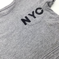 'NYC' Grey T-Shirt - Boys 8-9 Years