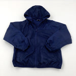 Navy Zip Through Lightweight Jacket - Boys 8-9 Years