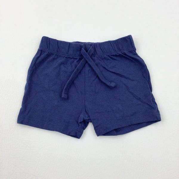 Navy Jersey Shorts - Boys 6-9 Months