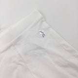 **NEW** Crown & Star Motif White Jersey Trousers - Boys 6-9 Months