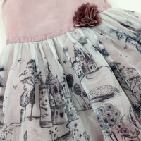 Castles Pink Layered Dress - Girls 4-5 Years