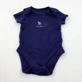 'Little Rocket Boy' Navy Bodysuit - Boys 6-9 Months