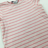 Pink Striped T-Shirt - Girls 4-5 Years