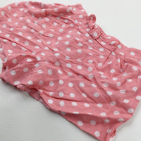 Spotty Coral Shorts - Girls 4-5 Years