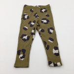 Patterned Textured Khaki Leggings - Boys 2-3 Years