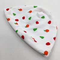 The Hungry Caterpillar Fruits White Jersey Hat - Girls 9-12 Months