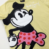 'Walt Disney' Minnie Mouse Yellow T-Shirt - Girls 4-5 Years