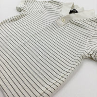 Khaki & Cream Striped T-Shirt - Boys 2-3 Years