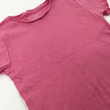 Textured Pink T-Shirt - Girls 12-13 Years