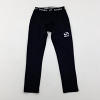 'Sondico' Black Sports Leggings - Boys 5-6 Years