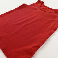 Red Cotton Vest Top - Boys 2-3 Years