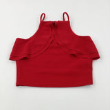 Red With Frills Vest Top - Girls 12-13 Years